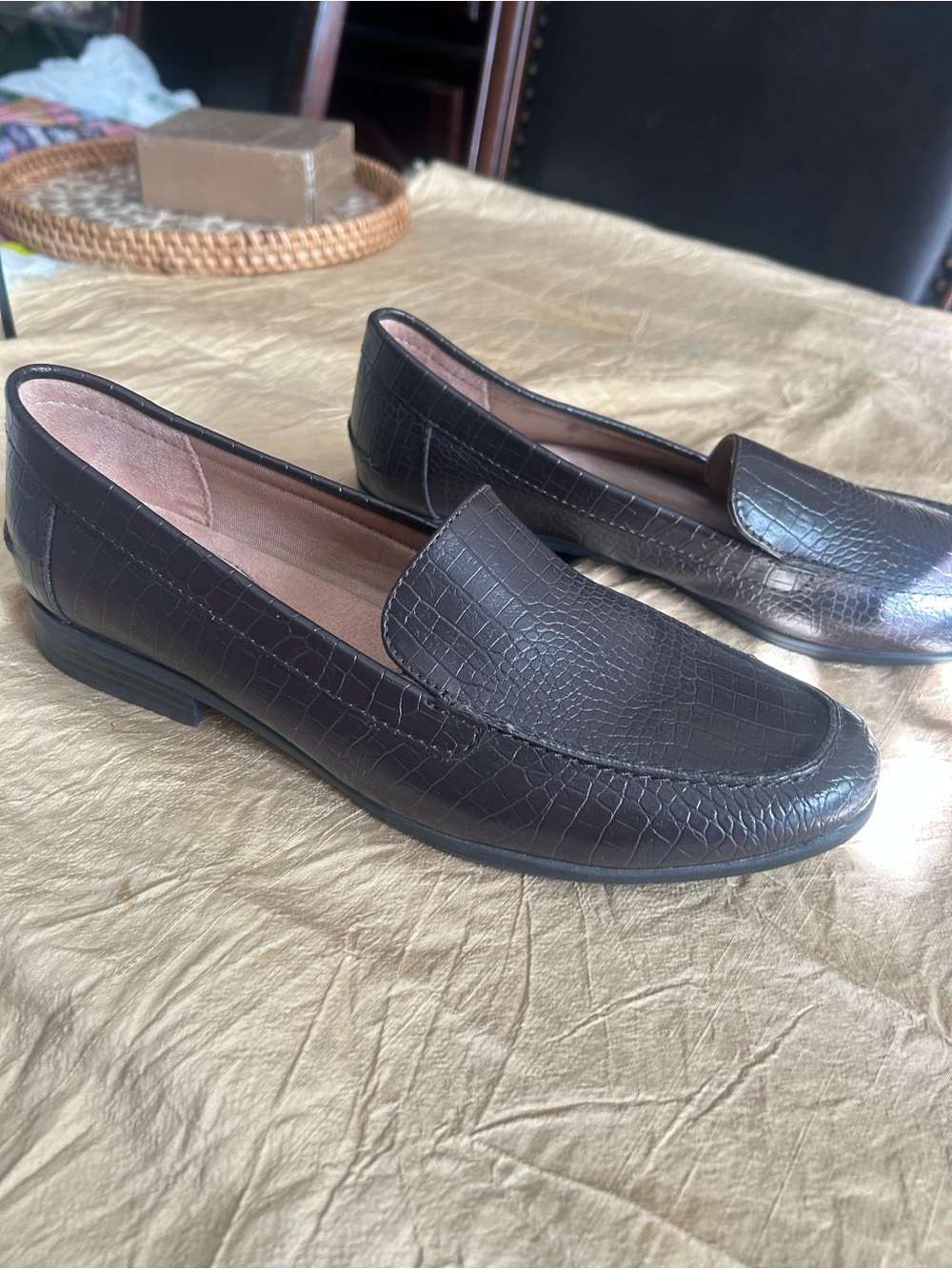 LifeStride Simply Comfort Women's Slip-On Loafers Brown Size 9.5 Medium M US